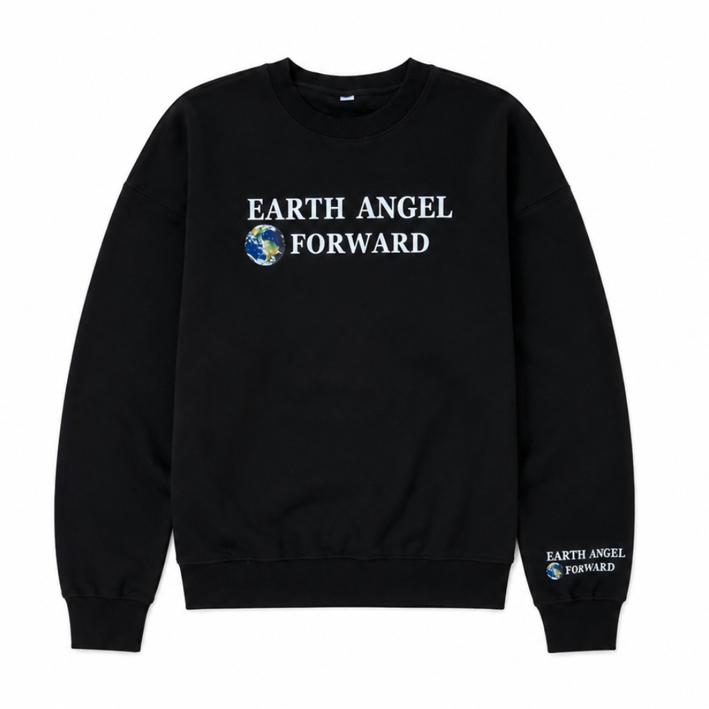 Earth Angel Forward Sweater-Black