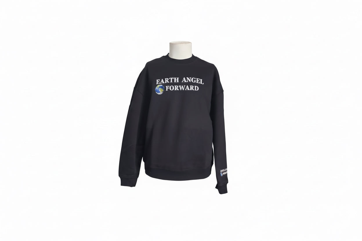 Earth Angel Forward Sweater - Black
